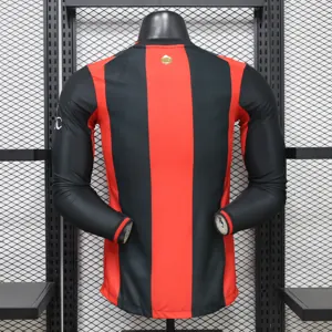 26-27 AC Milan Mens Home Kit Player Version Football Long Sleeve T-Shirt AAAAJersey Wholesale Yupoo 1