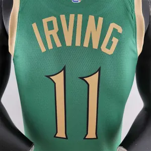 2020 IRVING #11 Boston Celtics City Edition Green NBA Jersey 6