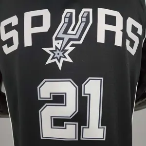 DUNCAN#21 Spurs Black 5