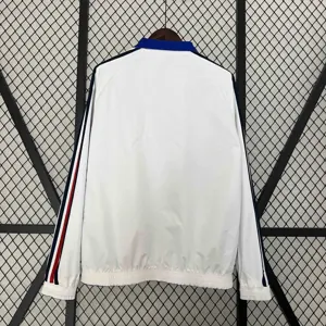 2024 France Reversible Windbreaker White&Blue Double-Sides Jacket Soccer Jerseys For Sale 5