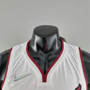 75th Anniversary Miami Heat OLADIPO#4 White NBA Jersey 5