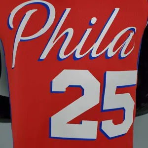 2021 SIMMONS#25 76ers Jordan Themed Red 2