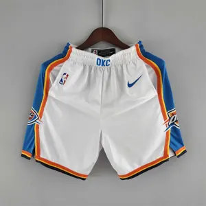 Oklahoma City Thunder NBA Shorts White
