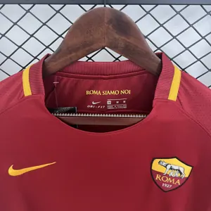 17-18 Roma Home Retro Kit Long Sleeve Shirt Soccer Kit AAAAJersey Cheap Yupoo 6