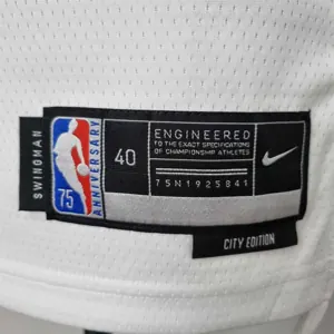 75th Anniversary Randle #30 New York Knicks White NBA Jersey 1