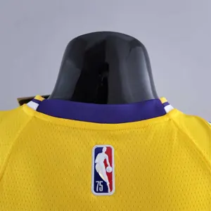 75th Anniversary IRVING #11 Los Angeles Lakers Yellow NBA Jersey 2