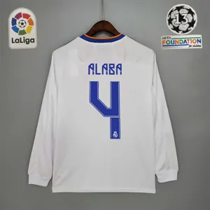 21-22 Real Madrid home long sleeve 3