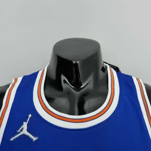 75th Anniversary Randle #30 New York Knicks Jordan Limited Blue NBA Jersey 1