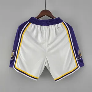 75th anniversary Los Angeles Lakers white NBA shorts 9