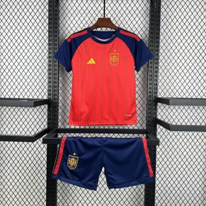 2026 World Cup Spain Home Kid Kits Children Sets Football AAAAJersey Yupoo