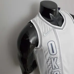 75th Anniversary Oklahoma City Thunder City GILGEOUS-ALEXANDER#2 Edition White NBA Jersey 4