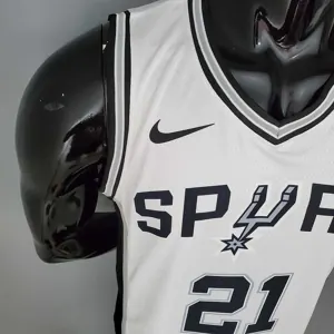 DUNCAN#21 Spurs White 8