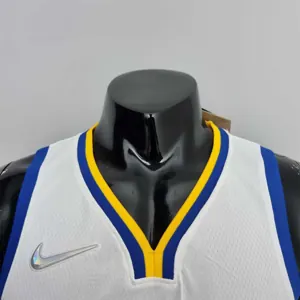 75th Anniversary Toscano#95 Golden State Warriors Mexico Exclusive White NBA Jersey 4