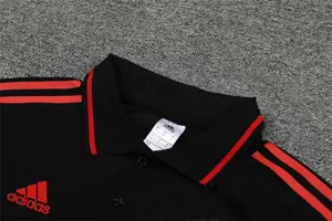 Manchester United Polo black and white-red 12