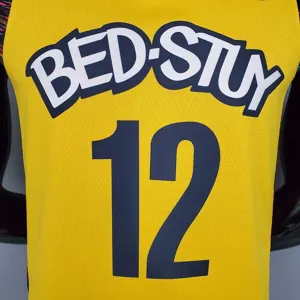 HARRIS#12 Brooklyn Nets Commemorative Edition Yellow 3