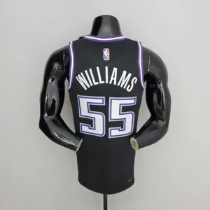 2022 Season Williams#55 Kings City Edition Black NBA Jersey 1