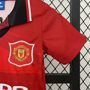 94-96 Manchester United Home Retro Kid Kits Youth Apparels AAAAJersey Wholesale Yupoo 5