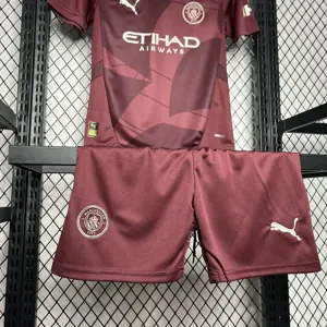 24-25 Manchester City Third Kid Kits Youth Apparels Sport AAAAJersey Yupoo 6