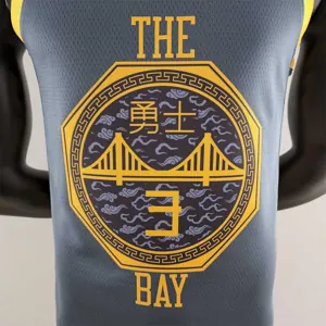 2018 POOLE#3 Golden State Warriors Grey NBA Jersey 6