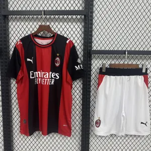 26-27 AC Milan Home Kid Kits Youth Apparels Football AAAAJersey Supply Yupoo 4 4