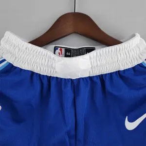 Los Angeles Lakers retro NBA Shorts Blue White Trim 5