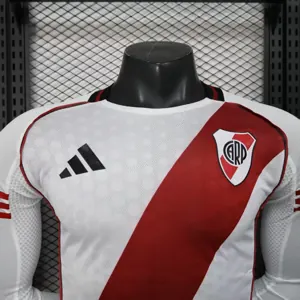 25-26 River Plate Home Player Version Kit Soccer Long Sleeve Shirt AAAAJersey Supply Yupoo 2