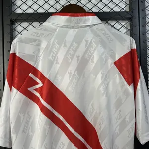 94-95 Rayo Vallecano Home Retro Kit Vintage Shirt Soccer AAAAJersey Yupoo 3