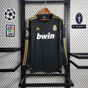 11-12 Real Madrid away black long sleeve 8