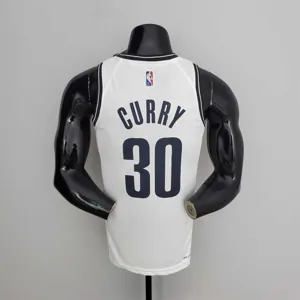 75th Anniversary Curry #30 Nets White NBA Jersey 8