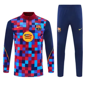 26-27 Barcelona Mens Kit Football Aldult Training Long Sleeve Tracksuit Yupoo 5 5