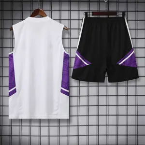 22-23 Real Madrid vest training suit kit White 15