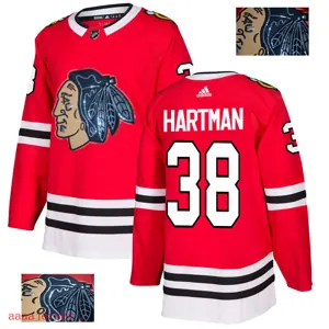 2018 Chicago Blackhawks ice hockey jersey M-3XL 芝加哥黑鹰队时尚亮片款冰球服 33