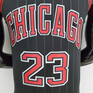 75th Anniversary Jordan #23 Bulls Flyers Black NBA Jersey 8