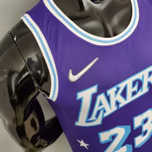 2022 75th Anniversary James #23 Lakers City Edition Purple 5
