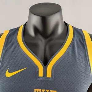 2018 YOUNG #6 Golden State Warriors Grey NBA Jersey 5