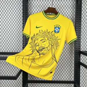 2022 Brazil X CRISTO Special Edition Retro Kit Vintage T-Shirt AAAAJersey Supply Yupoo