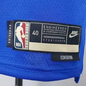 75th Anniversary Green#23 Warriors Vintage Blue NBA Jersey 1