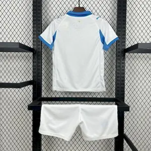 25-26 Olympique Marseille Home Kid Kits Youth Apparels Sino AAAAJersey Supply Yupoo 6