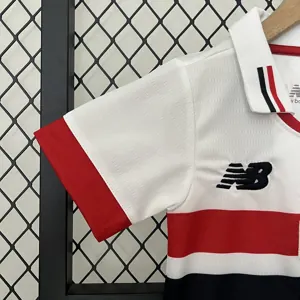 24-25 Sao Paulo Home Kid Kits Children Sets Football Replicas Yupoo 2