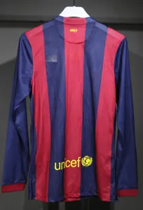 14-15 Barcelona Home Retro Kit Vintage Player Version Long Sleeve Shirt AAAAJersey Dropship Yup 4