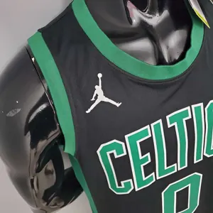 TATUM #0 Celtics White Jordan theme black 8