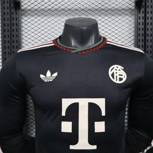 25-26 Bayern Munich Third Away Kit Player Version Soccer Long Sleeve Shirt AAAAJersey Supply Yu 4