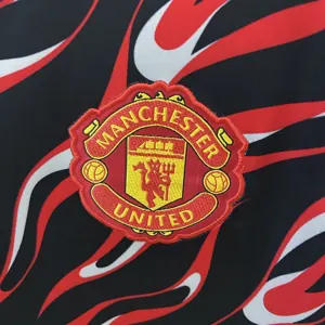 25-26 Manchester United Pre-Match Red Kit Soccer T-Shirt AAAAJersey Dropship Yupoo 4