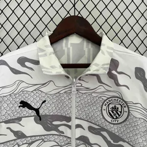 2024 Manchester City Trench Coat Reversible Windbreaker Jacket Soccer AAAAJersey Yupoo 3