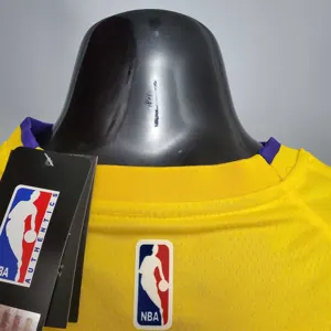 James #23 Lakers V-neck City Edition yellow 2