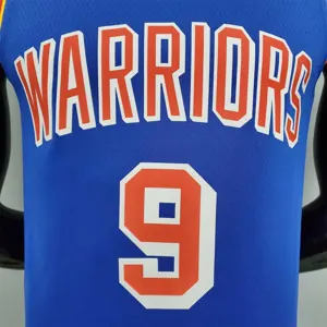75th Anniversary Iguodala #9 Warriors Retro Edition Blue 2