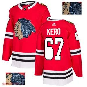 2018 Chicago Blackhawks ice hockey jersey M-3XL 芝加哥黑鹰队时尚亮片款冰球服 37
