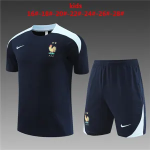 23-24 France Kids Training Yupoo Soccer Jerseys