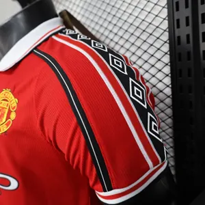 98-99 Manchester United Home Retro Kit Player Version Shirt AAAAJersey Wholesale Yupoo 2