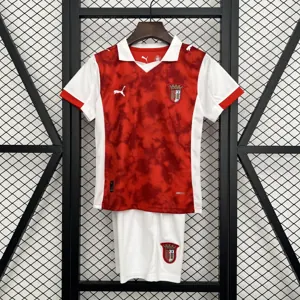 25-26 Braga Home Kid Kits Youth Apparels Football AAAAJersey Supply Yupoo 1